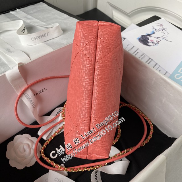 Chanel專櫃新款mini22鏈條女包 香奈兒23BAS3980顆粒22bag經典黑色款迷你版牛皮包 djc5501